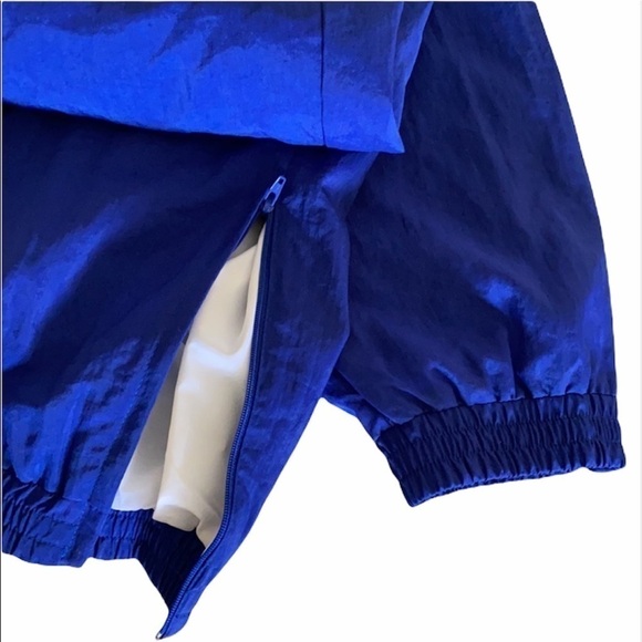 RARE VINTAGE ADIDAS Royal Blue Lined Windbreaker Joggers HARD TO FIND LIKE NEW - Picture 6 of 12